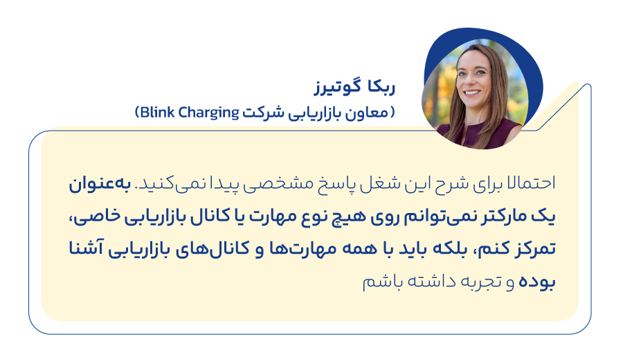 ربکا گوتیر - معاون بازاریابی شرکت Blink Charging)