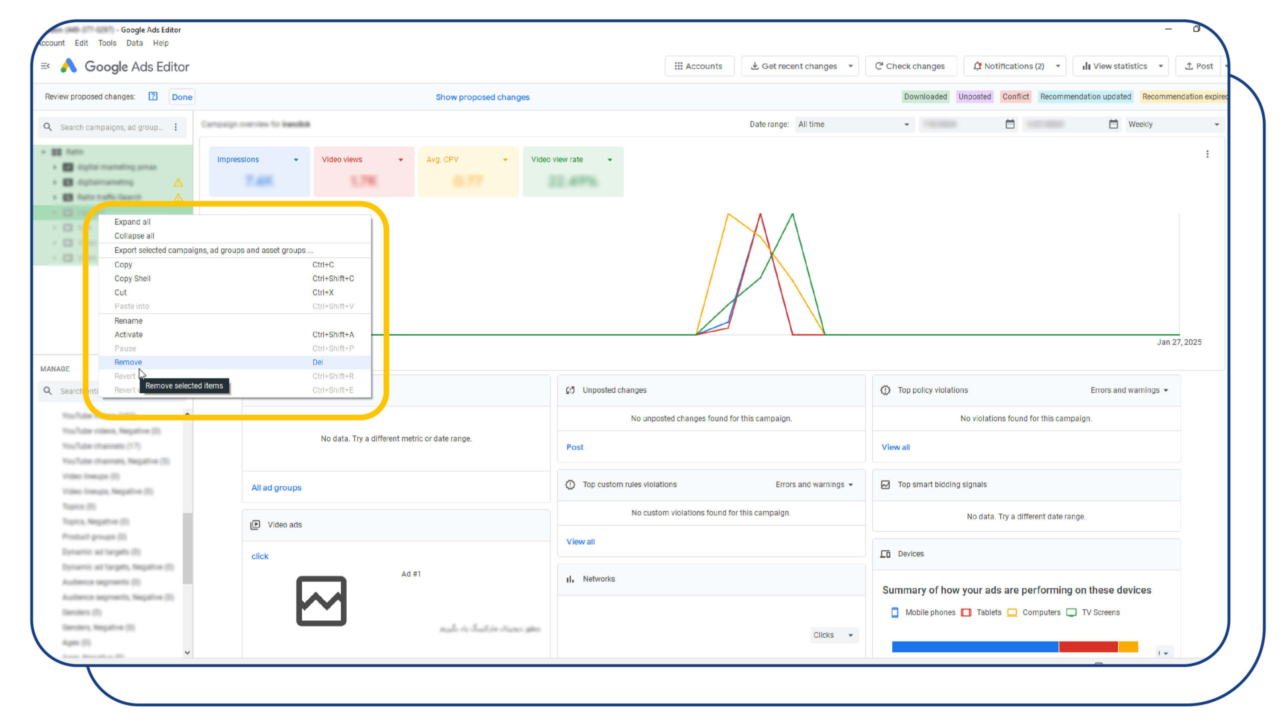 google ads editor